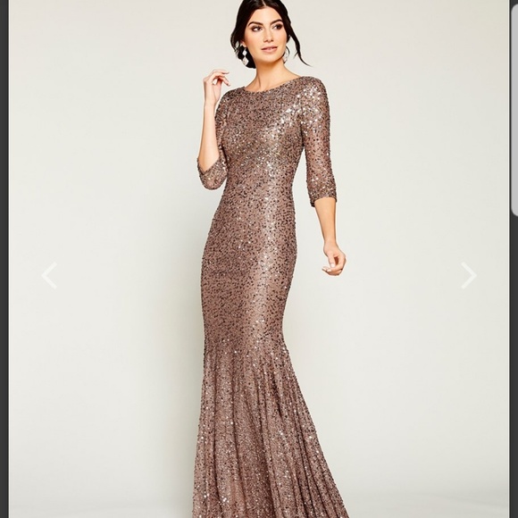 dark rose gold dress